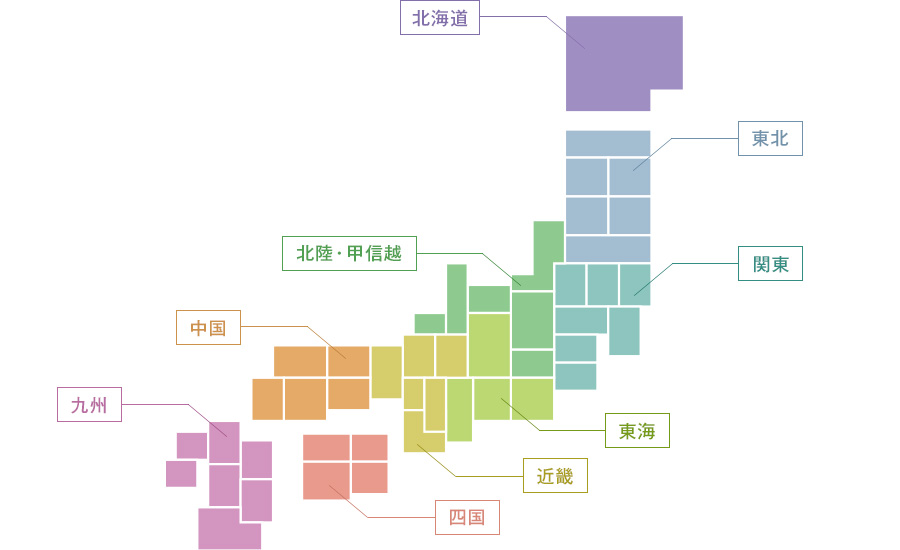 会員情報(会員機関所在地)
